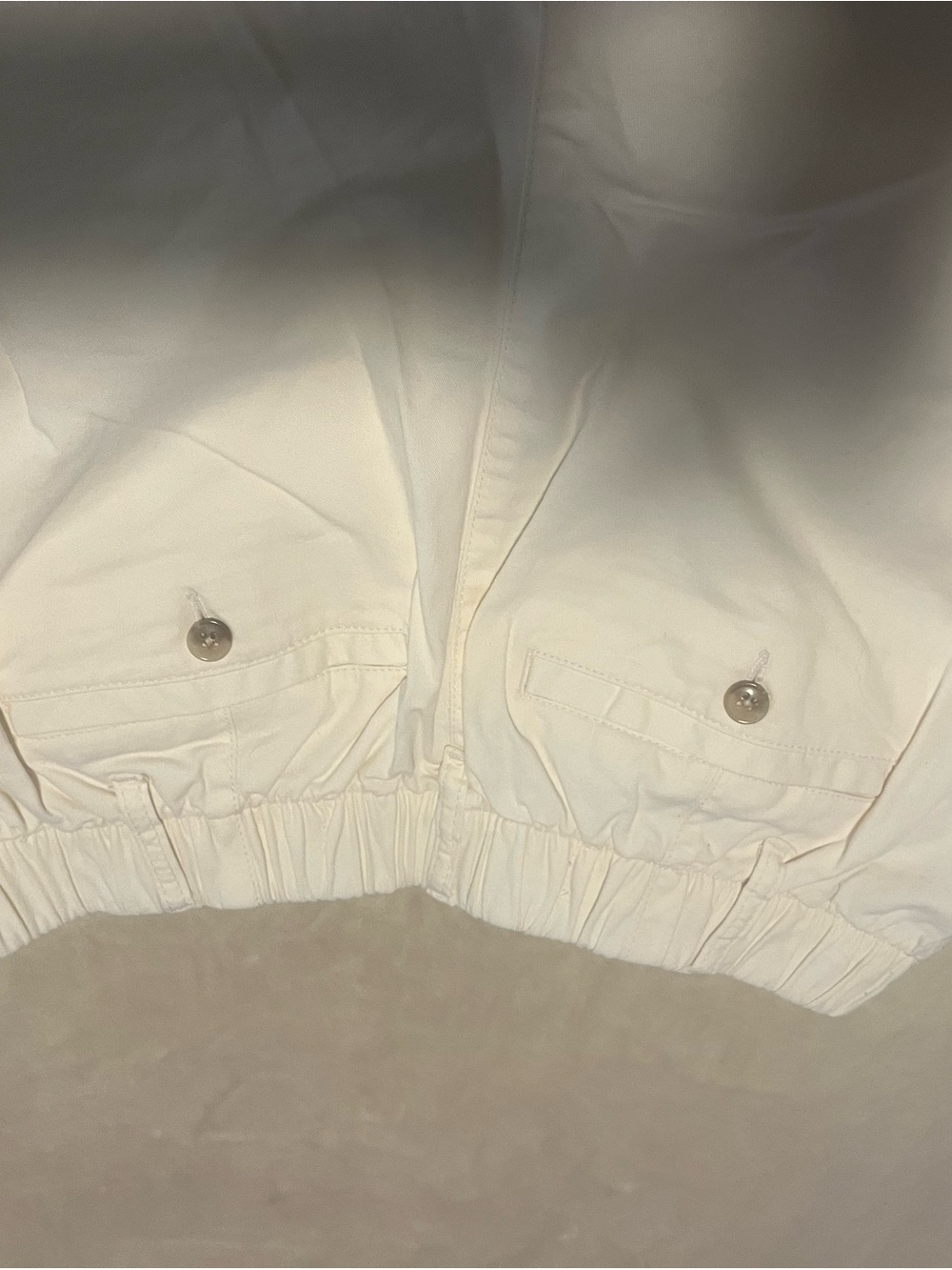 Old Navy Cream Elastic Waist Shorts